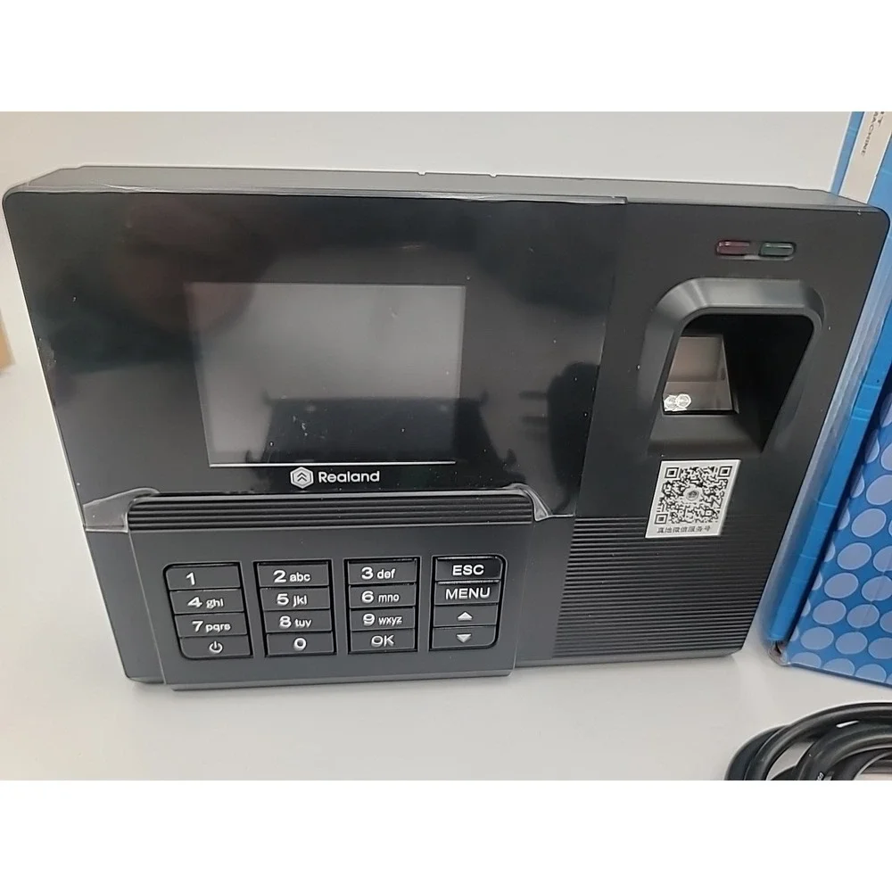 Realand Biometri Time Attendance‎ Clock Fingerprint ID Card Sensor Time Card